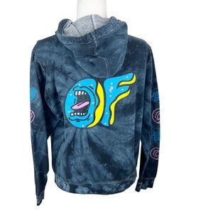 Santa Cruz x Odd Future Sweater Women Large Grey Graphic Pullover Hoodie Casual